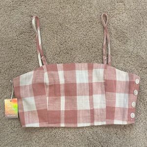 NWTs Forever 21 Gingham Crop Top